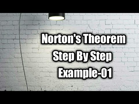 Norton Theorem Step by Step In Bangla Example01(YouTube Tutorial) 