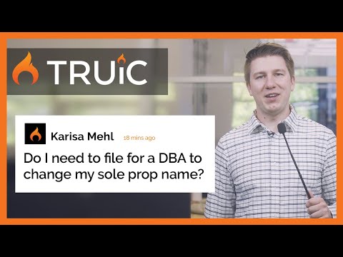 ვიდეო: მჭირდება dba-ის შეტანა ინდივიდუალური მეწარმეობისთვის?