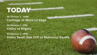 Texas high school football state championships: Full schedule Friday and Saturday