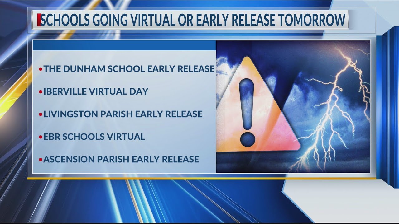 Schools dismissing early/transitioning to virtual learning Wednesday ...