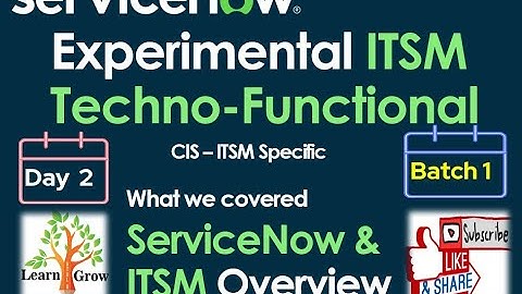 ITSM Batch 1 | Day 2 | ServiceNow & ITSM Overview #Shorts #Short