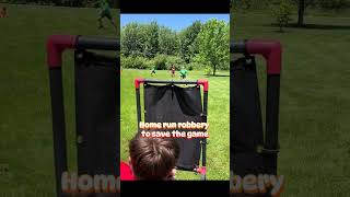 HOME RUN ROBBERY to SAVE THE GAME #blitzball #newyorkblitzball #homerun #homerunrobbery