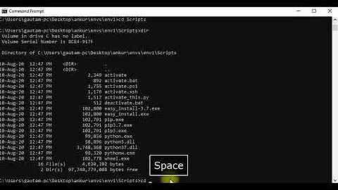 How to create, activate, and deactivate python virtual environment(virtualenv) on windows