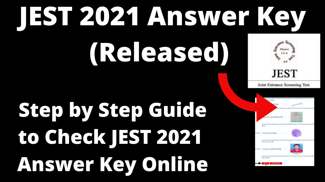 JEST 2021 Answer Key (Released) - How to Check Joint Entrance Screening Test Answer Key Online