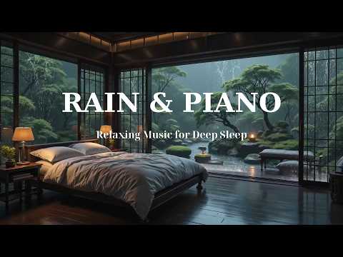 Sleep Music with Rain Sounds | Soft Piano for Deep Sleep, Insomnia Relief (No Ads)