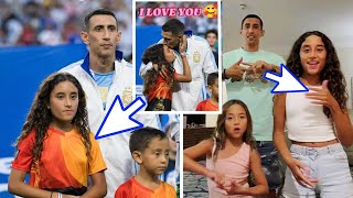 When Di Maria's Daughter played the role of his "young Mascot" ☺️