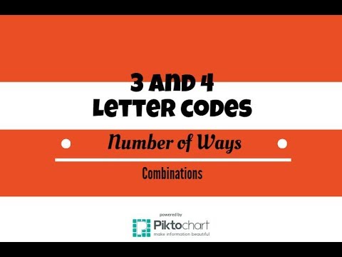 Number of Ways to Form 3 Letter and 4 letter Codes - YouTube