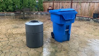 Cart up date I got 2 new garbage cans