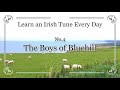 004 The Boys of Bluehill (Hornpipe, D Ionian) Learn an Irish Tune Every Day.