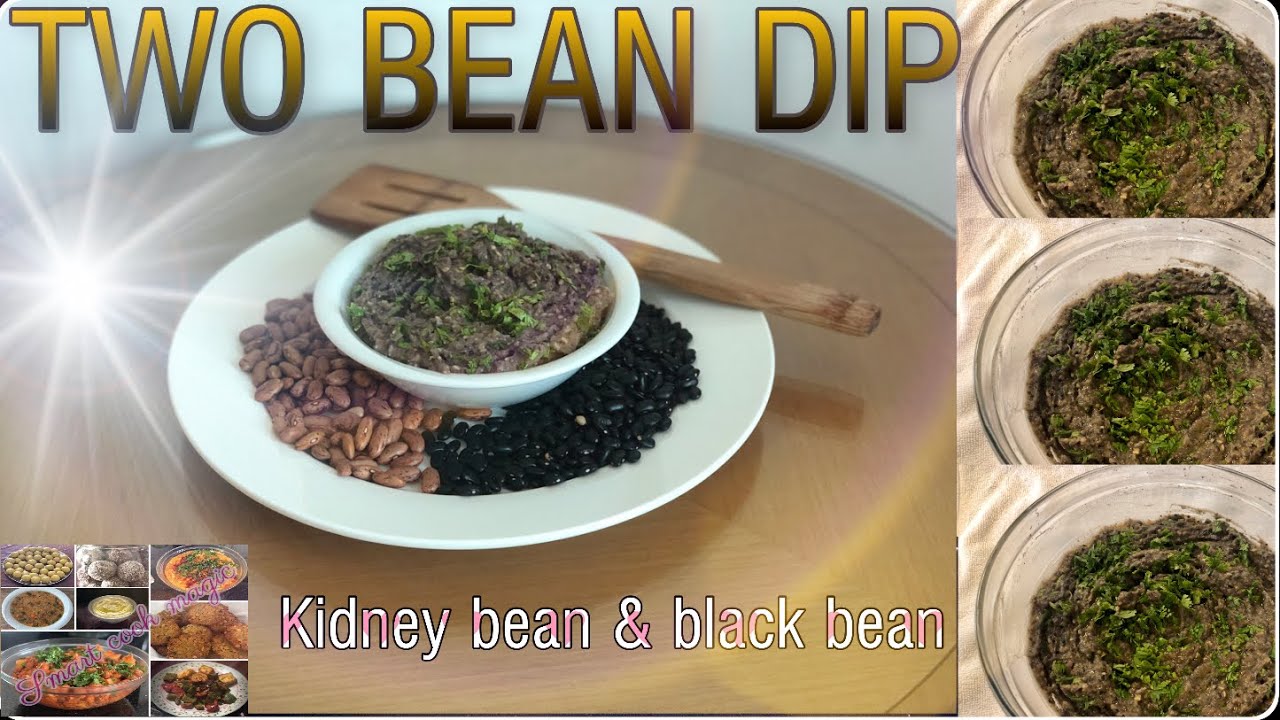 HIGHPROTEIN TWO BEAN DIP BLACK BEAN & KIDNEY BEAN HUMMUS HEALTHY