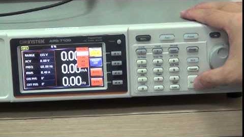 GW Instek APS-7000 AC Power Source - Ipeak Measurment Function