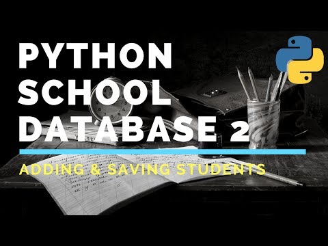 2 Python School Database enter details save to CSV
