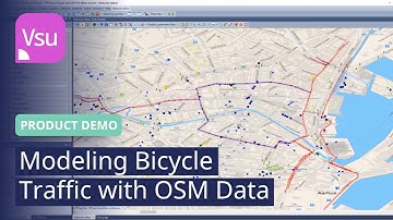 Modeling Bicycle Traffic with OSM Data | PTV Vissim 2023 | Demo