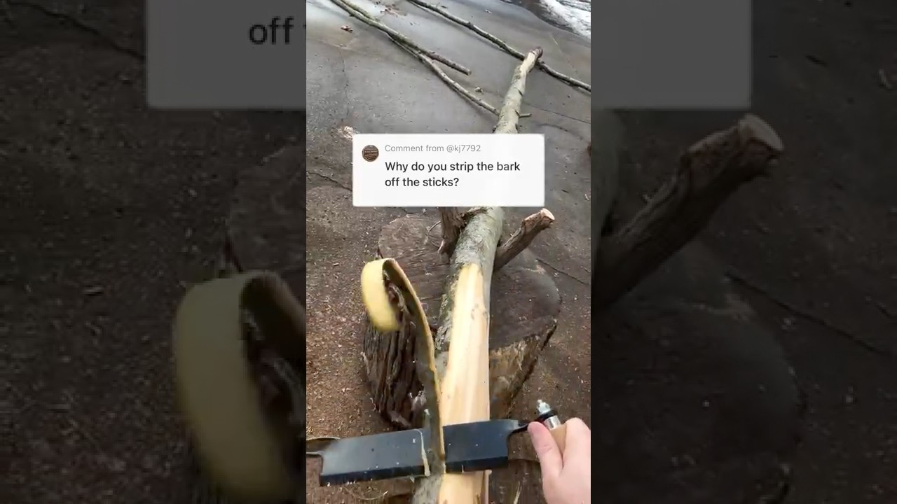 Oddly satisfying wood stripping 