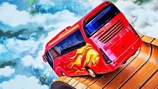محاكاة قيادة حافلة سياحية ثلاثية الأبعاد - Mega Ramp Racing Bus Driving Simulator - Android GamePlay screenshot 4