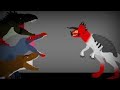 Rexy, spinosaurus and giganotosaurus vs Ultimasaurus | Dino battle | Animation