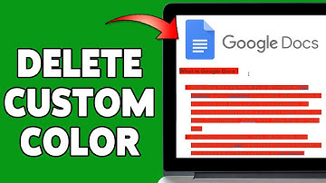 How To Delete Custom Color In Google Docs 2024 | Remove Unwanted Colors From Your Document