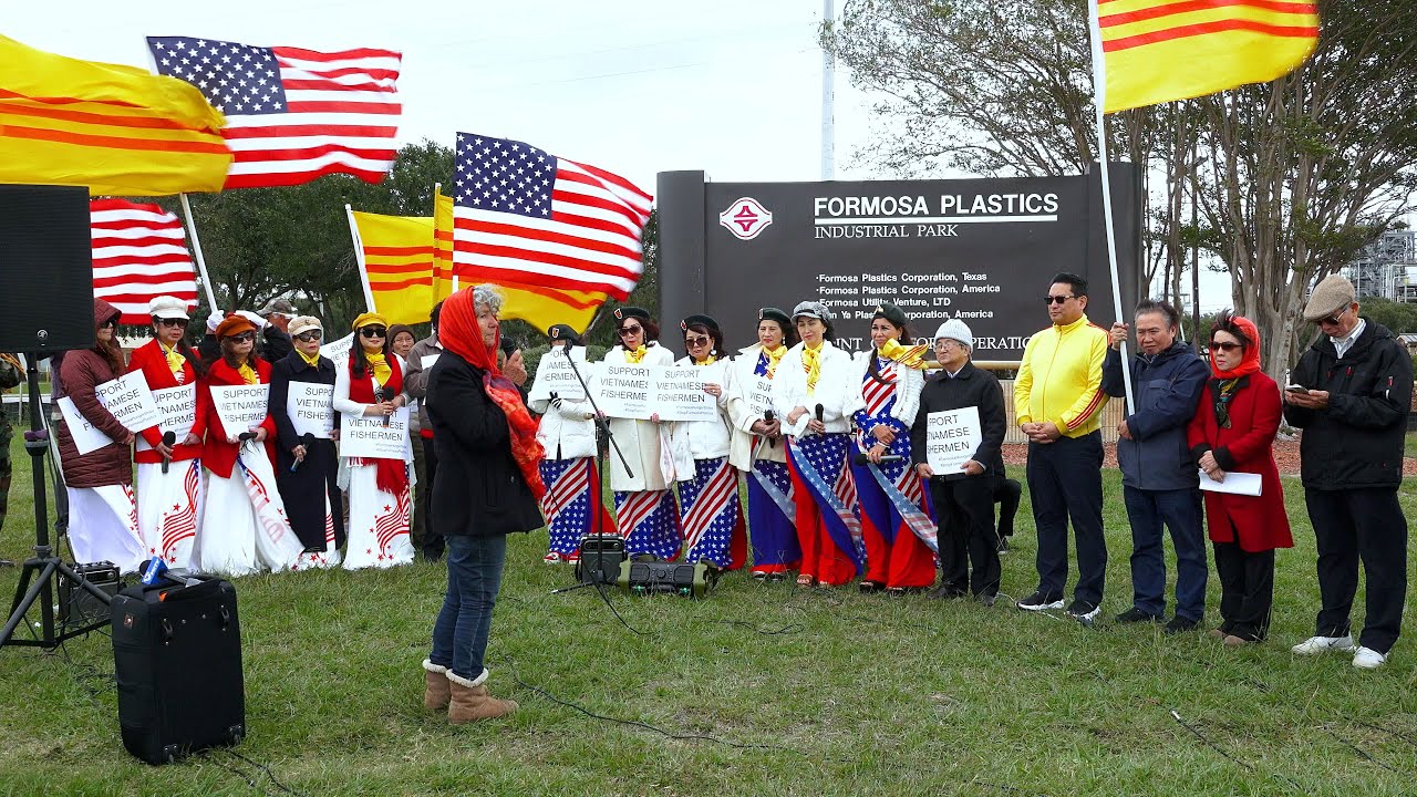 VIETV Biểu Tình Trước Nhà Máy Formosa tại Point Comfort và Vinh Danh