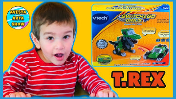 Dinosaur Toys For Toddlers Videos | VTech Switch and Go Dinos Seeker the T-Rex