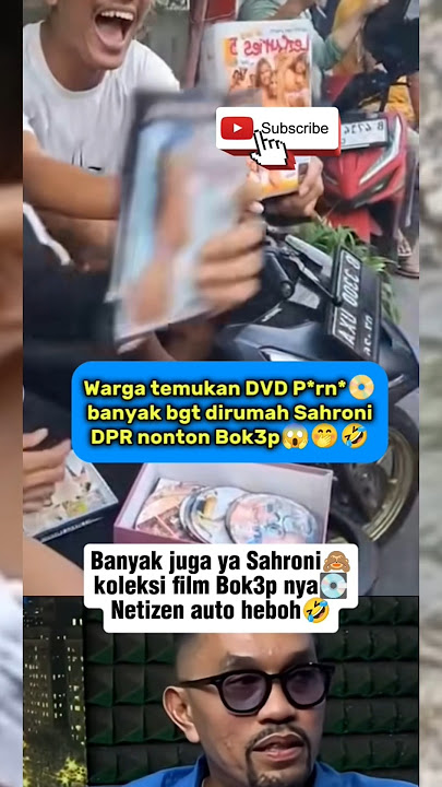 Residents found Sahroni's Bok3p film collection😱 DPR watching b0k3p‼️🤭 #sahroni #dpr #viral