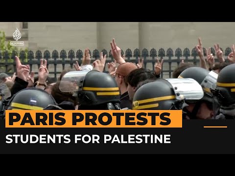 Students call on French government to help Palestine | #AJshorts