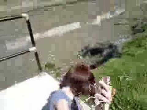 Bex {Shot in the face with Silly String}