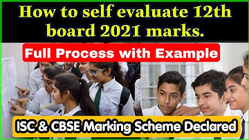 ISC and CBSE boards 2021 Marking Schemes Declared | How To Calculate Marks | #Isc2021 #Cbse2021