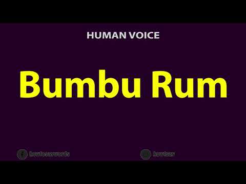 Bumbu Rum Pronunciation