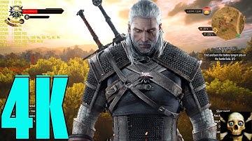 The Witcher 3 Gtx 1080 4K UltraHD Maxed Settings Ultra  Fps Gameplay