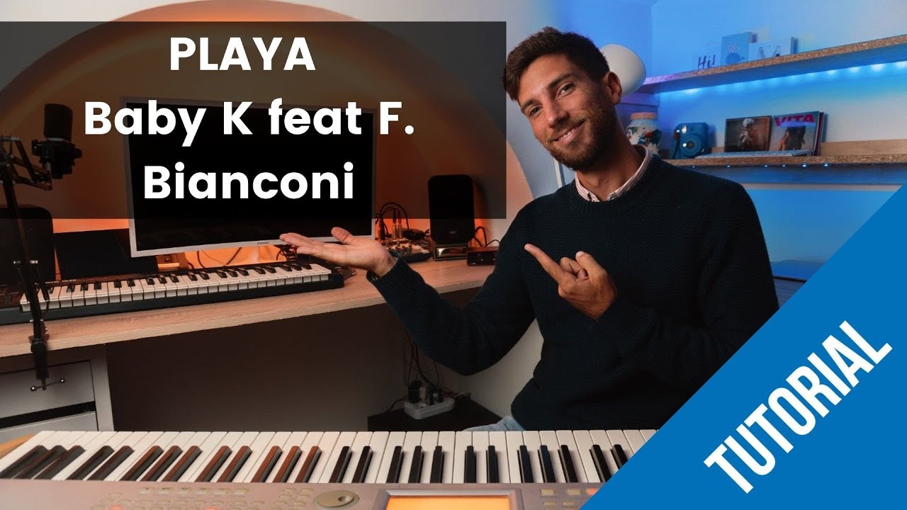 "PLAYA" - Baby K feat. Francesco Bianconi PIANO TUTORIAL (senza spartiti)