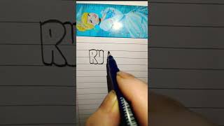 Learn Calligraphy || Bubbleletter || #calligraphy #alphabets #art