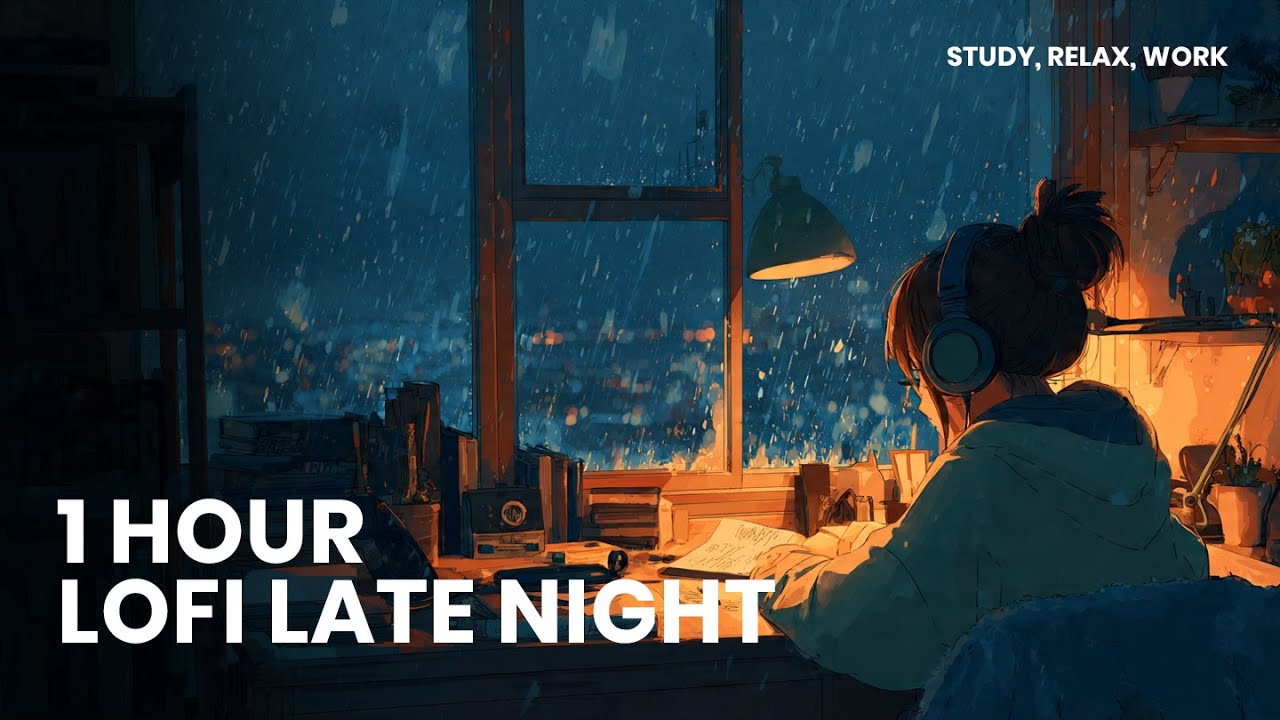 1 HOUR LOFI LATE NIGHT | STUDY | WORK | RELAXING | - YouTube