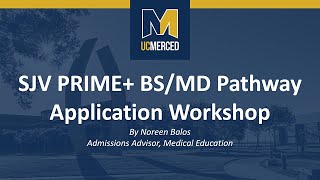 UC Merced  |  SJV PRIME+ Application Workshop #1 screenshot 1