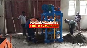 QTJ4-40 manual automatic concrete cement block making machine