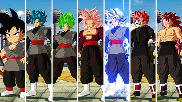 Goku Black New Forms and Transformations | DRAGON BALL Sparking! ZERO Mods