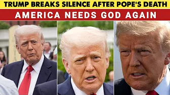 President Donald Trump remarks on Pope Francis' death at White House Easter Egg Roll || TODAY NEWS