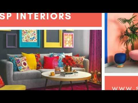 Contemporary Living Room & Kitchen Interiors