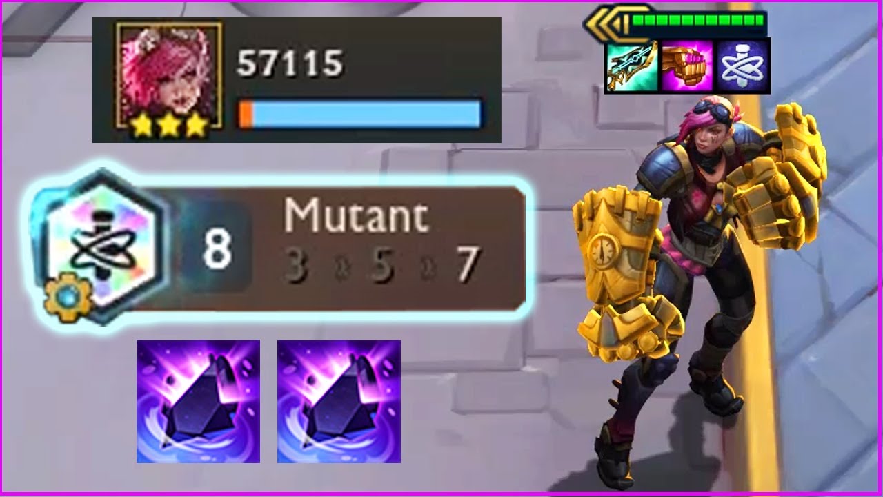 3 Star Vi ⭐⭐⭐ But Mutant! New Crazy God Mod | TFT Set... - youtube
