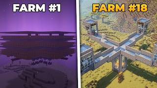 I Built EVERY Overpowered Farm In Minecraft Hardcore