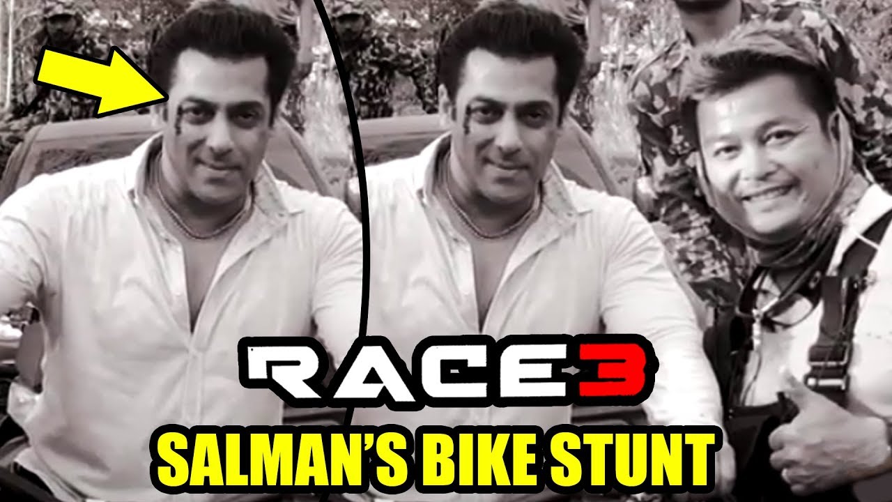 Salman's RACE 3 FIRST ACTION LOOK | BIKE Stunt In Bangkok, Thailand