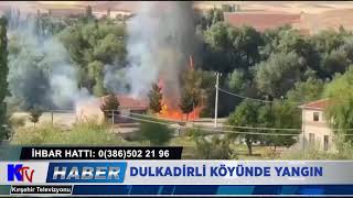 Dulkadi̇rli̇ Köyünde Yangin