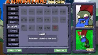 Plants Vs Zombies. Zombatar Clothes Change Previem