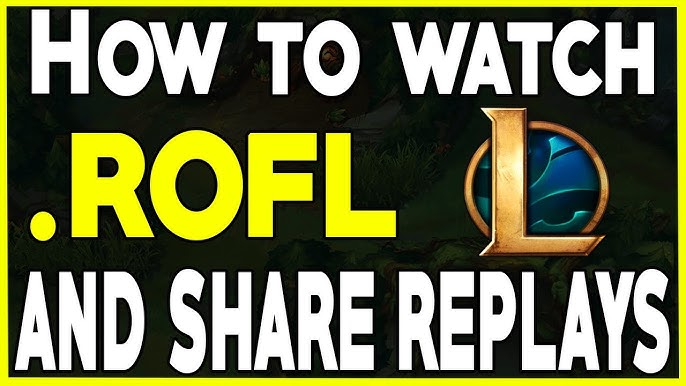 How to convert your League of Legends replay (ROFL) file to video online -  YouTube
