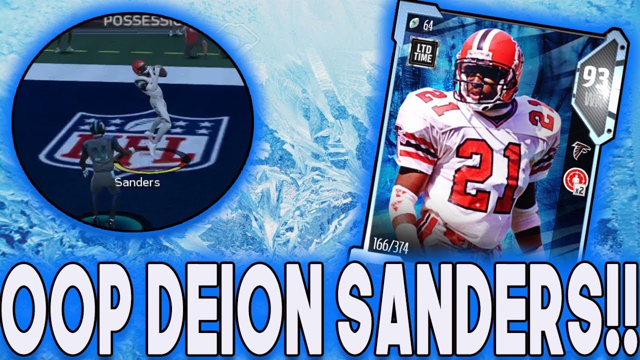 OOP DEION SANDERS BURNS THE DEFENSE MADDEN 18 ULTIMATE TEAM GAMEPLAY