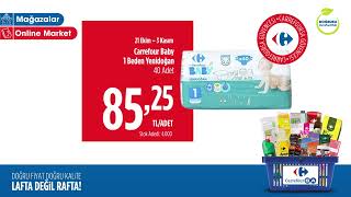 Seçili Carrefour bebek bezi çeşitleri indirim fırsatı!