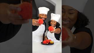 We made FLAMIN HOT Boudin Balls 🔥🔥!  #couples #relationships #couplegoals #food #husbandwife