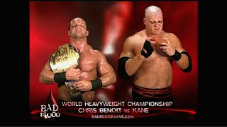 Story of Chris Benoit vs. Kane | Bad Blood 2004