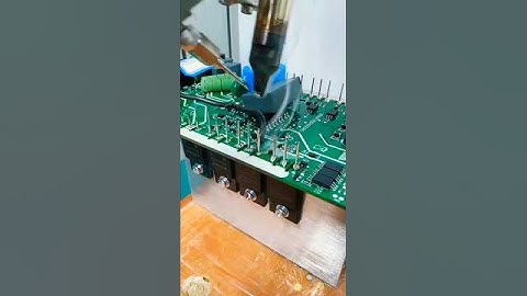 idustrial pcb soldering robot. #satisfying #automaticsoldering #diyelectronics #solderingrobot