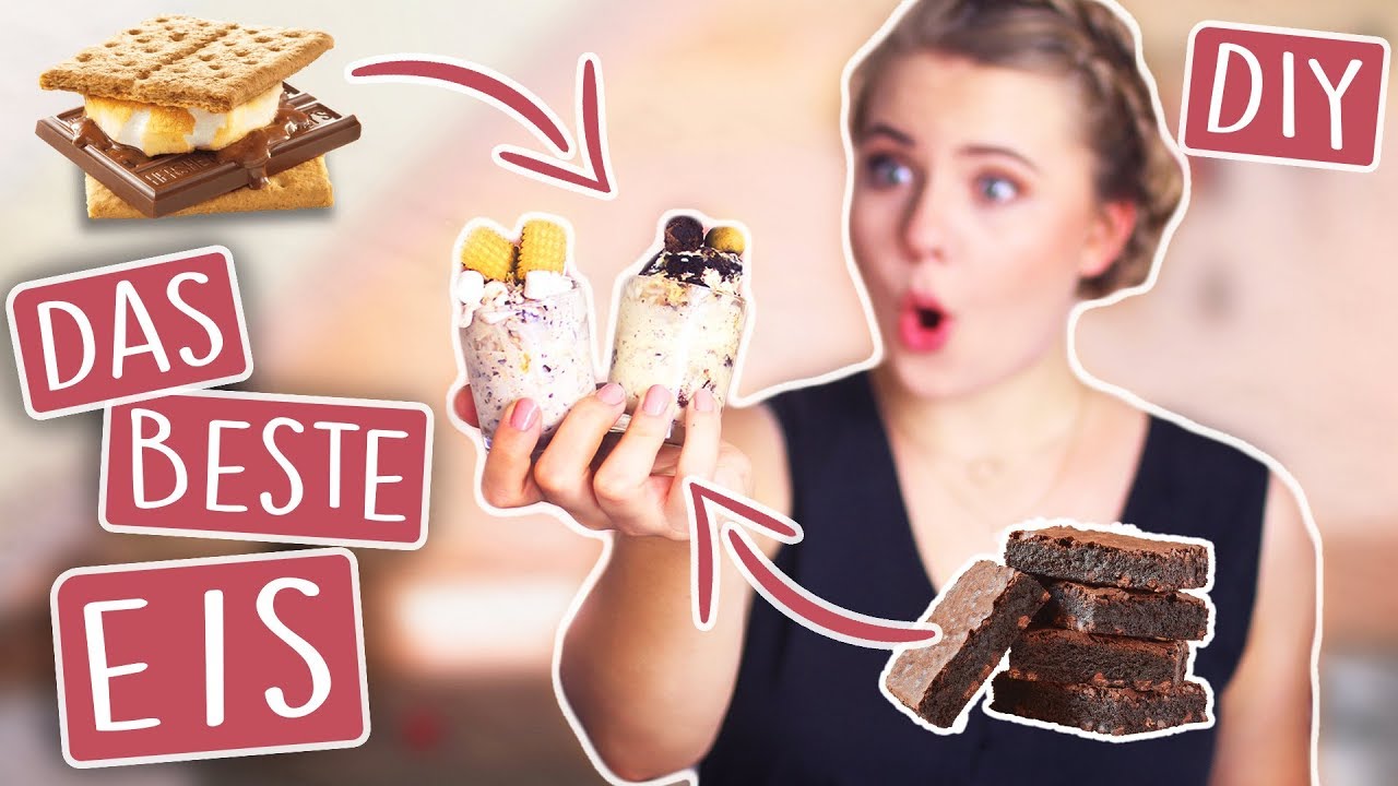 DAS BESTE EIS DER WELT! (DIY) 😍🇺🇸 - Cookie Dough & S'mores! | CHALLENGE
