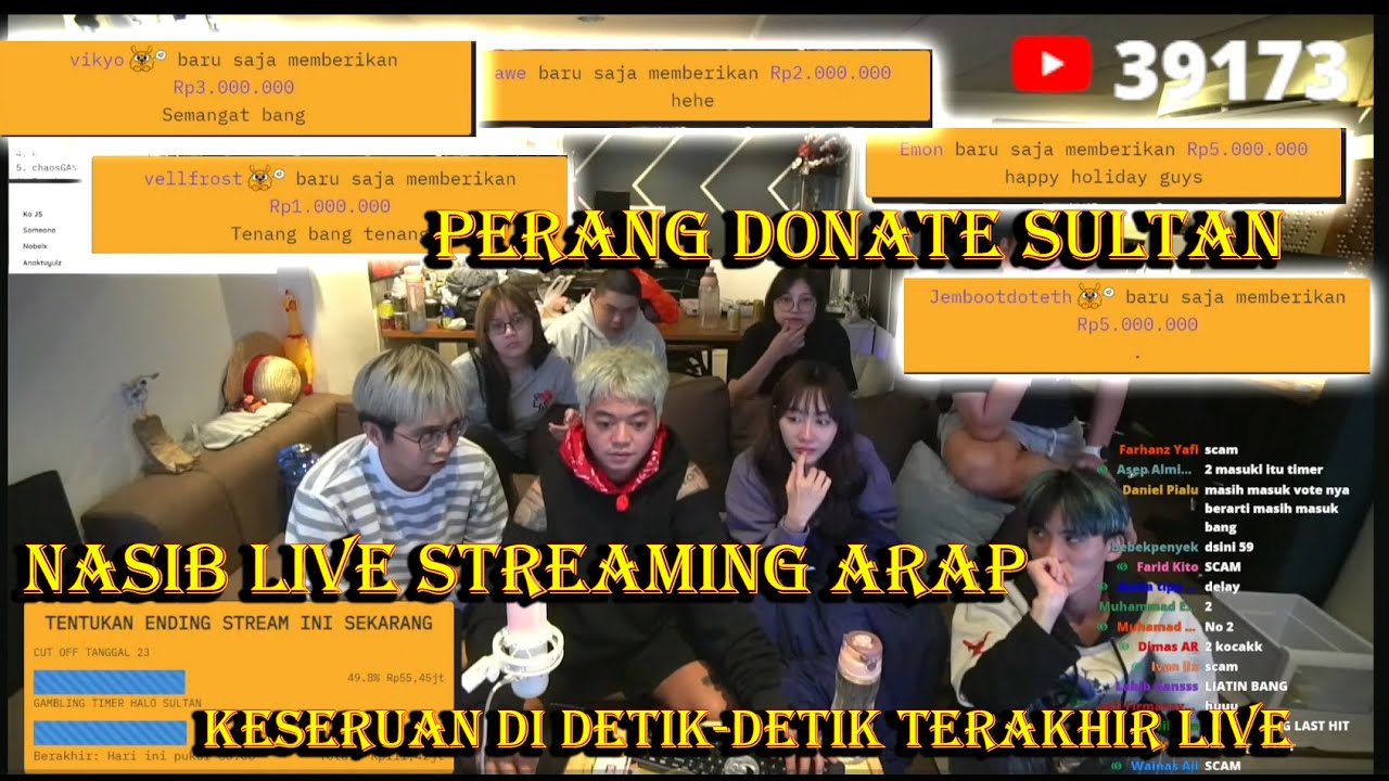 MOMEN  LIVE STREAM REZA ARAP DIPERPANJANG ATAU TIDAK!!! PERANG DONATE SULTAN!!! BARENG PUTRI MAUDY